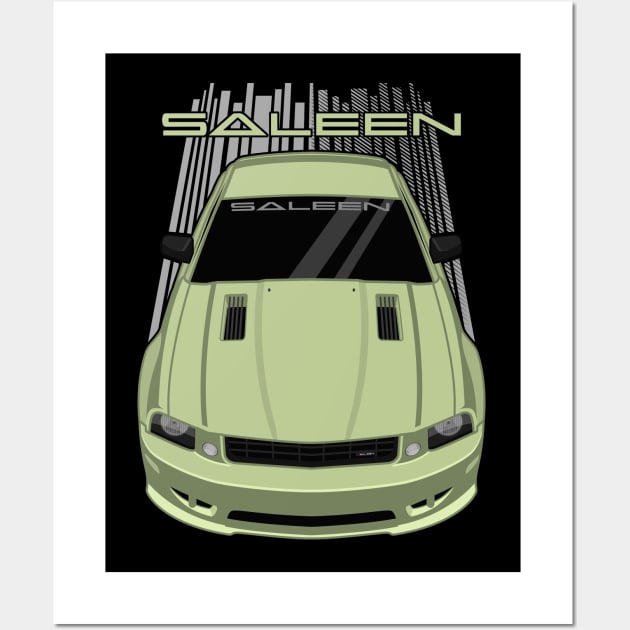 Ford Mustang Saleen 2005-2009 - Legend Lime Green Wall Art by V8social